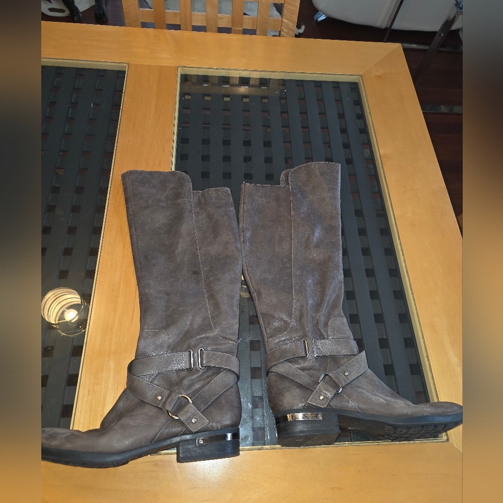 Vince Camuto Charcoal Over the Knee Boots